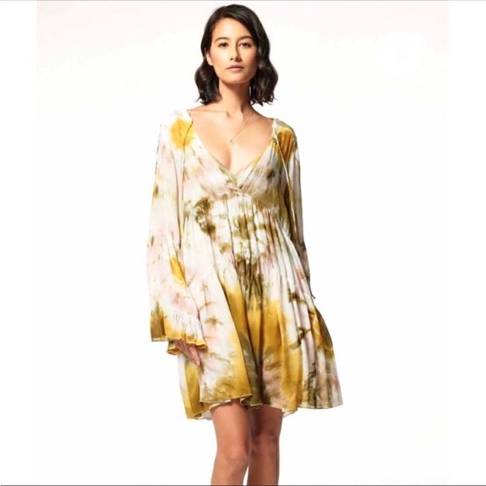 NWT Young Fabulous & Broke Rosa Mini Tie Dye Sheer Dress